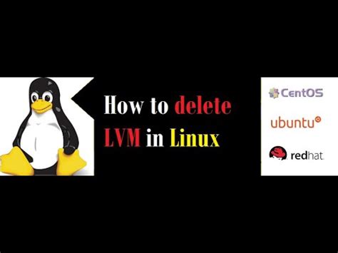 how to remove lvm in linux step by step|lvm delete volume group.